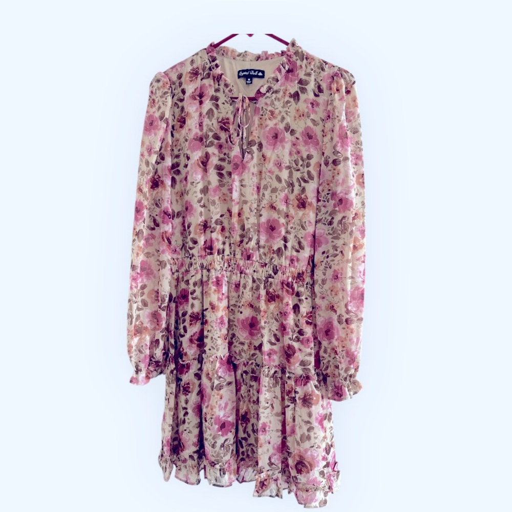 🌸 Floral Boho Mini Dress 🌸